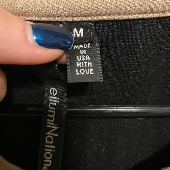 EllumiNation black/tan dress size medium - Picture 3 of 4